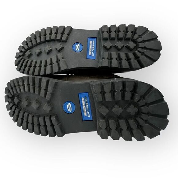 NWOT Skechers Work: Trevok ST WP 200004 Boots Shoes Brown Mens 7 - Picture 8 of 9